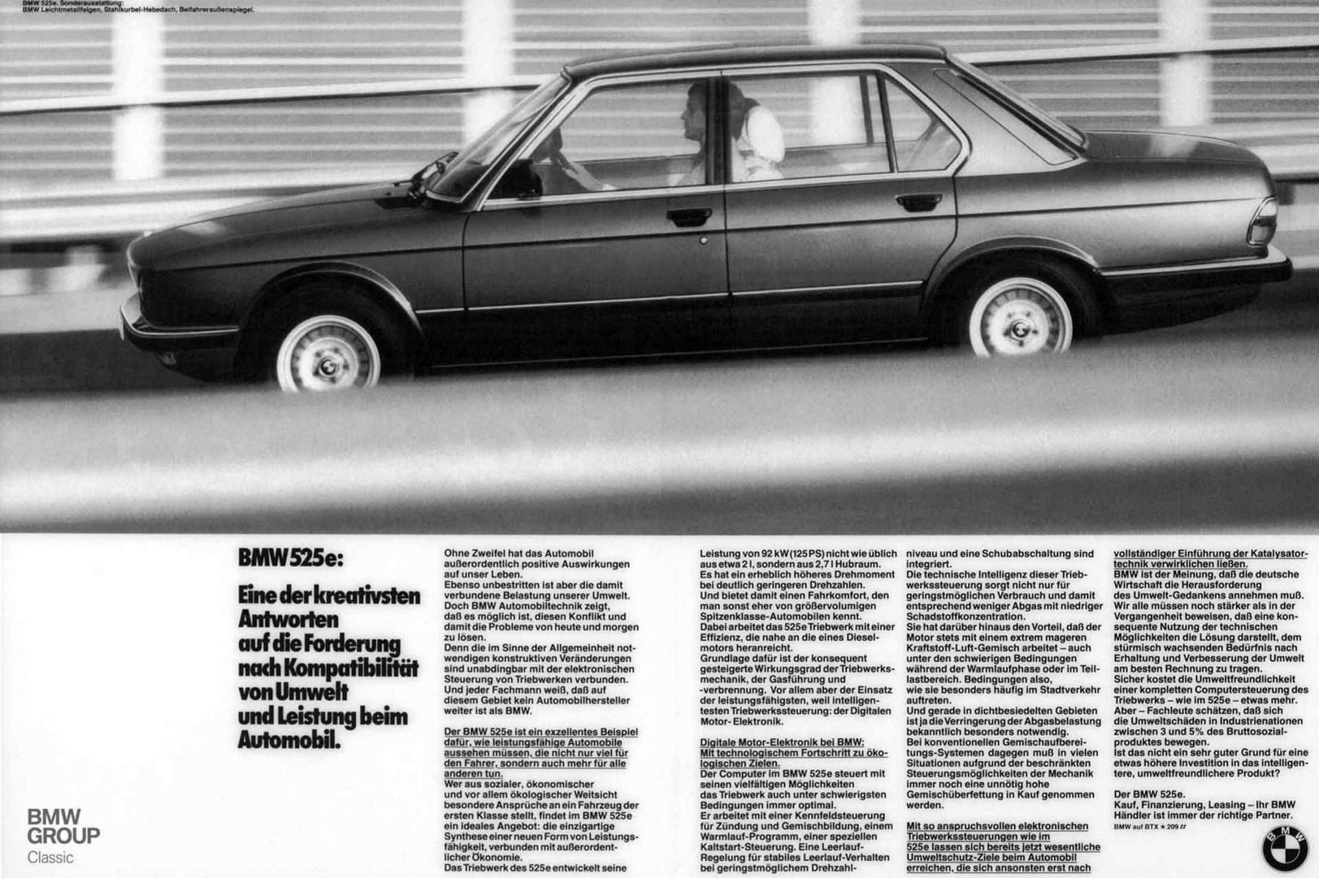 Artikel über den BMW 525e