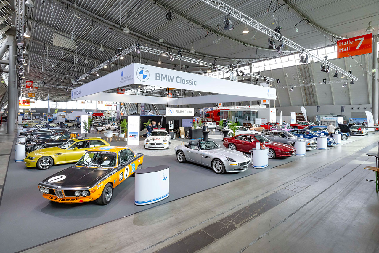 Stand von BMW Classic auf der Retro Classic – Stuttgart.