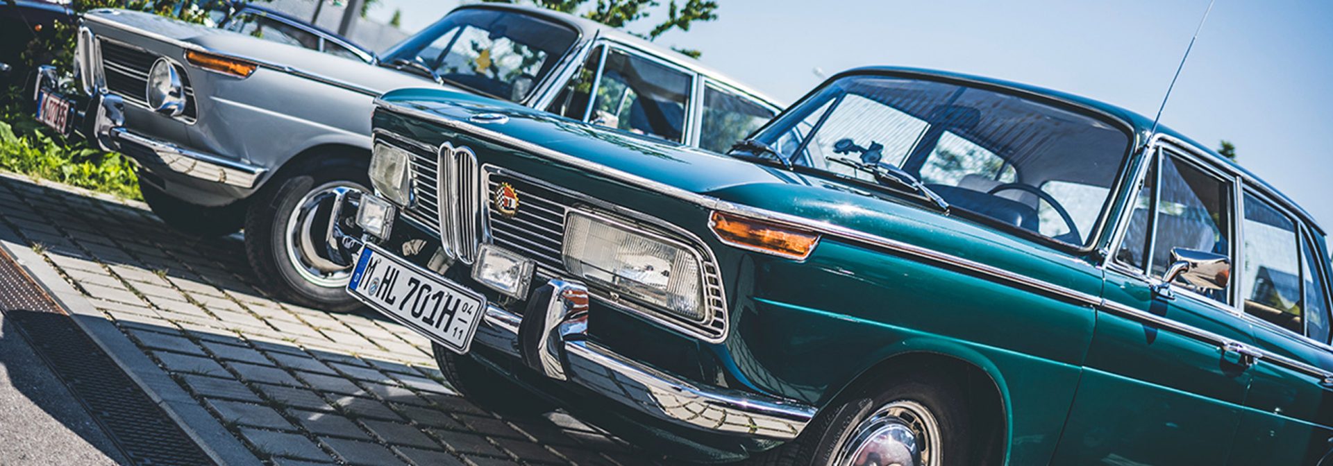two historic bmw cars