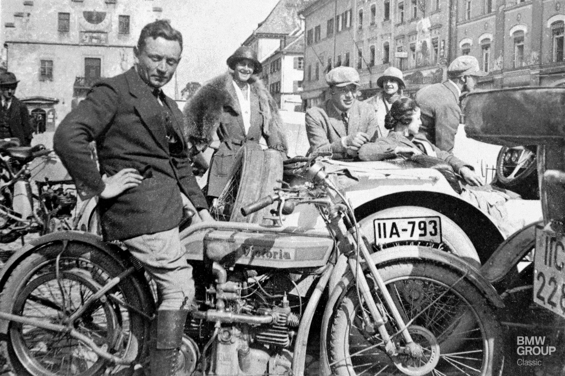 Franz Bieber at the Ruselbergrennen 1922 on Victoria KR1
