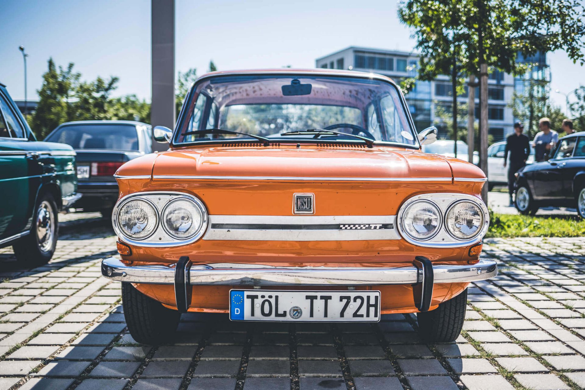 NSU 1200 TT in orange – a true rear-engine classic with plenty of power.