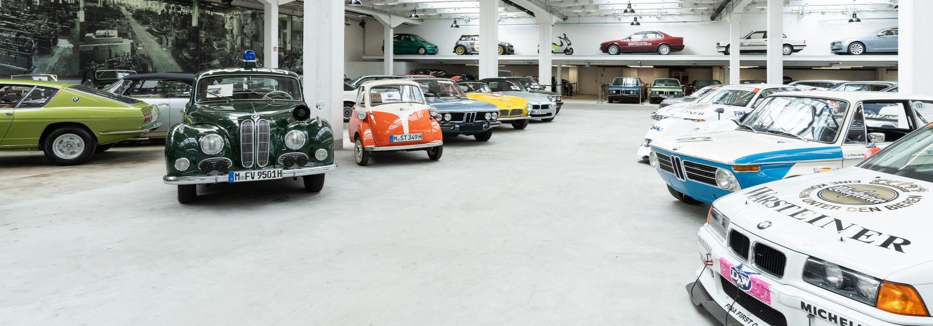 Exhibition of various models on the premises of BMW Classic.