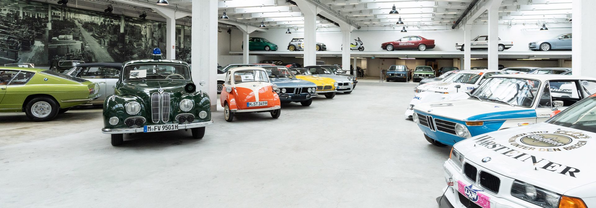 Classic models in the BMW Classic showrooms.