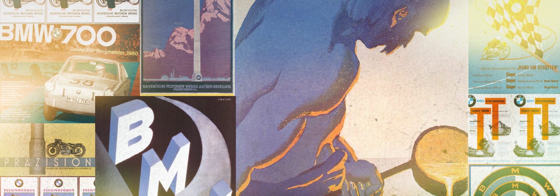 Historical BMW advertising posters & billboards