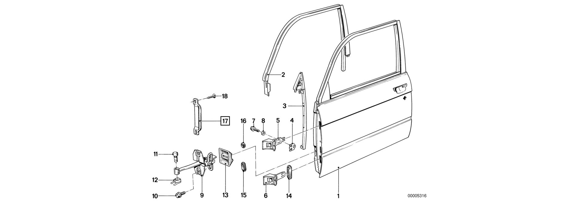 Cover exploxed-view drawing