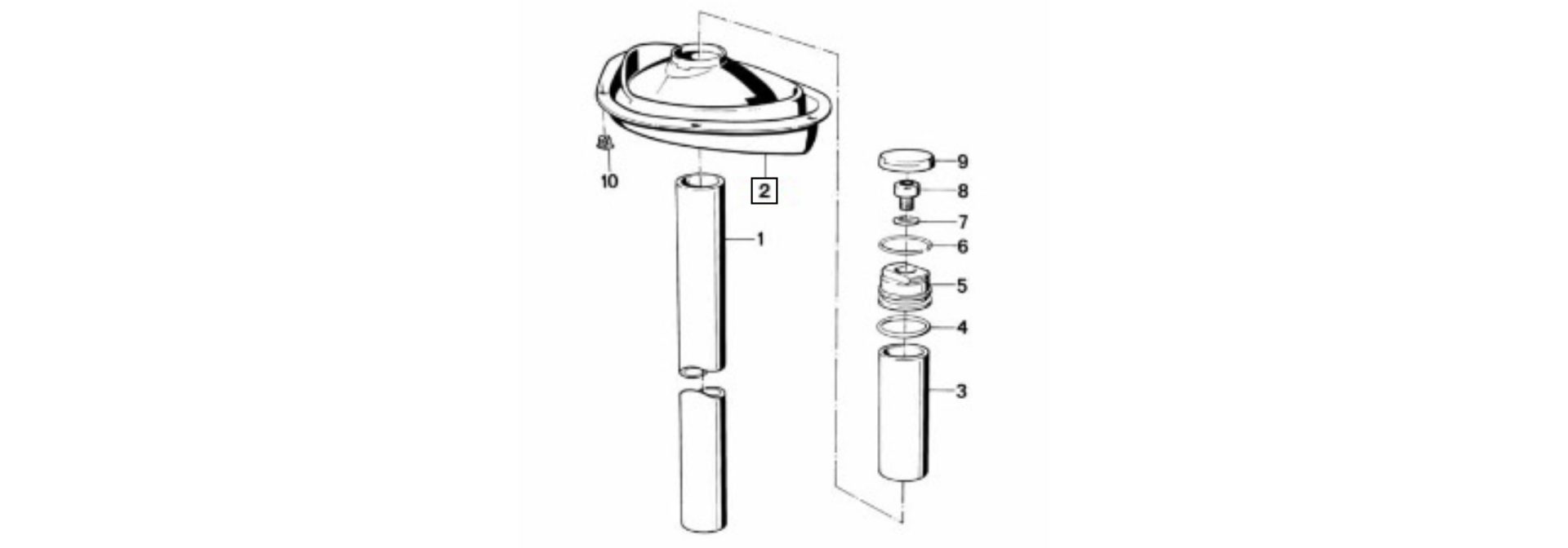 Exploded-view drawing gasket