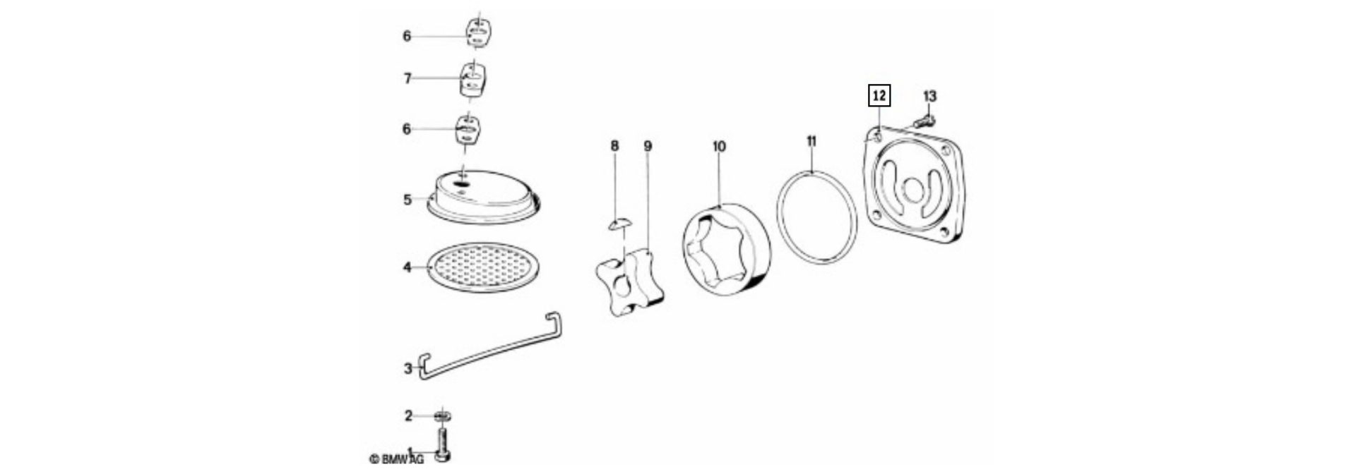 Exploded-view drawing oil pump cover