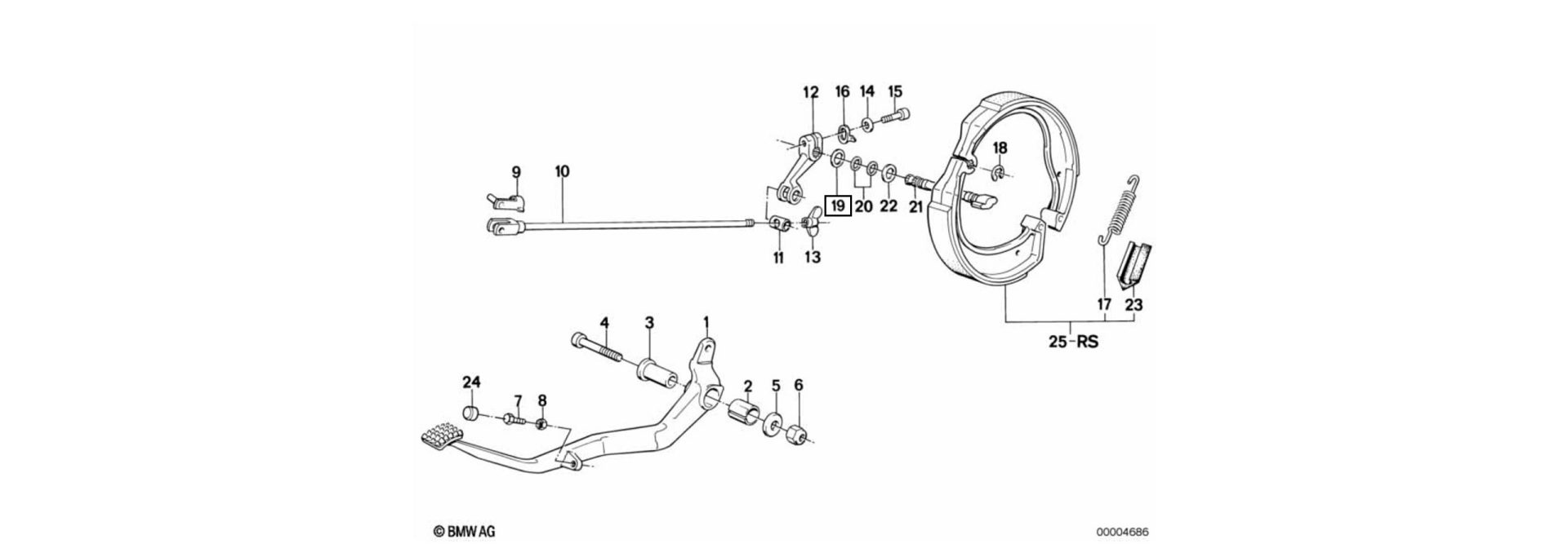 Filzring Explosionszeichnung