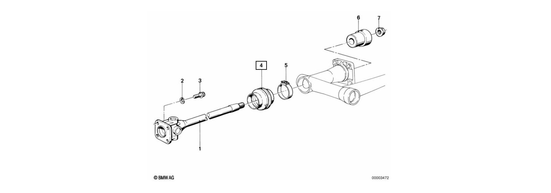 Gummibalg Explosionszeichnung
