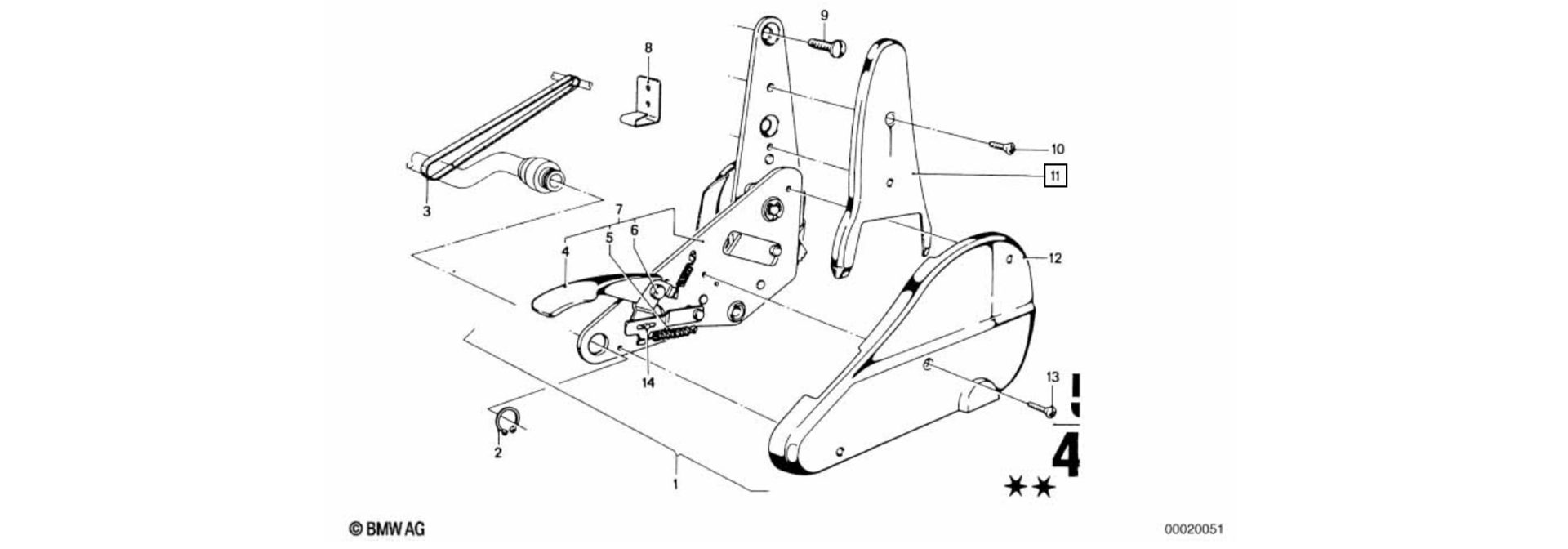 Exploded-view drawing covering upper part