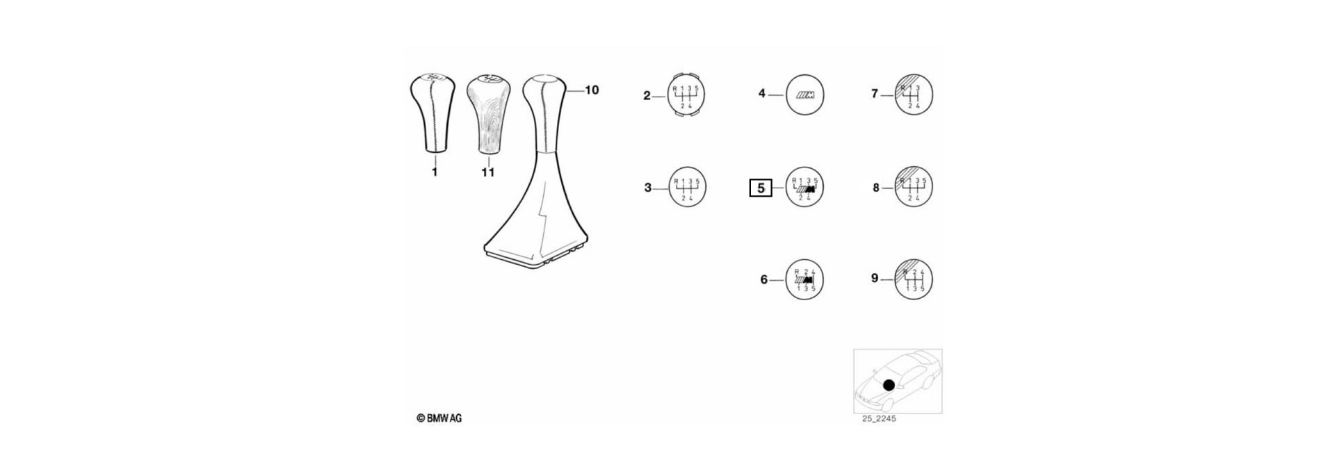 Exploded-view drawing emblem adhered (5-speed)