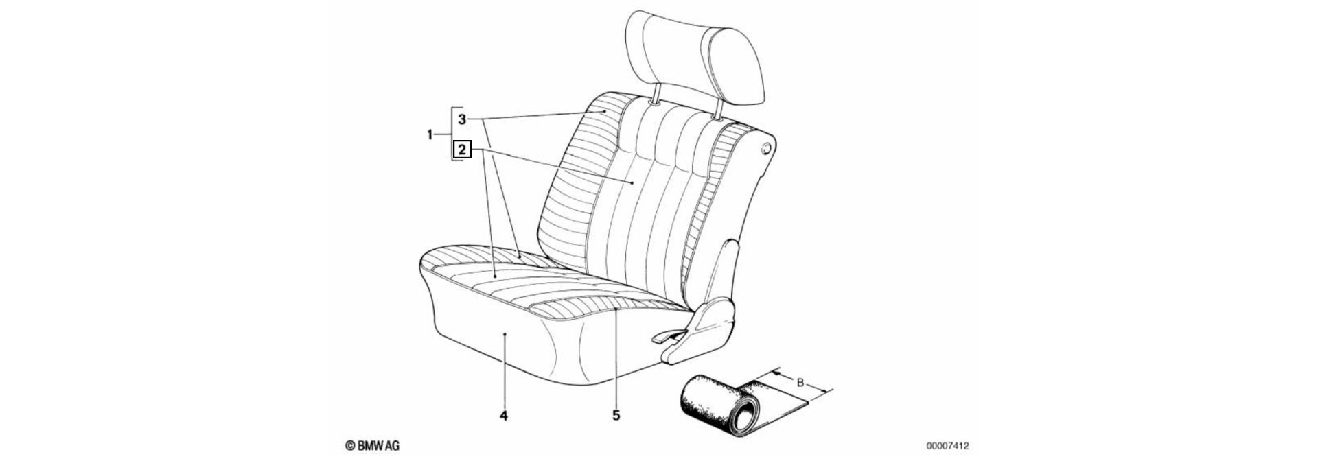 Exploded-view drawing upholstery cloth