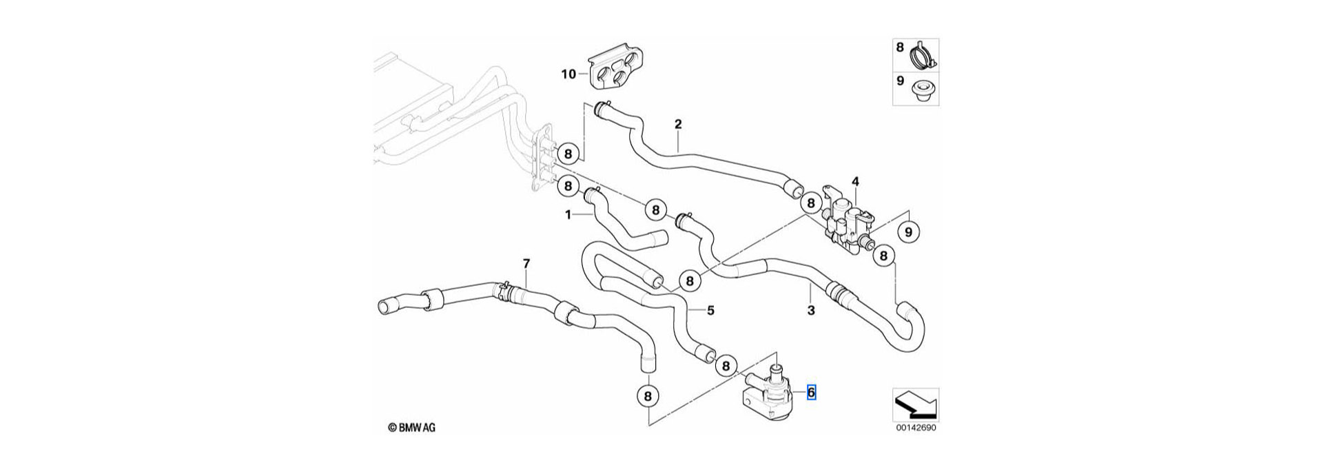 Additional water pump