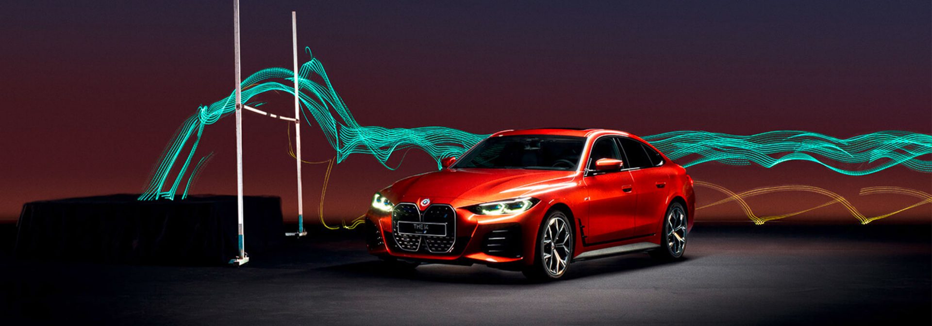 red BMW i4