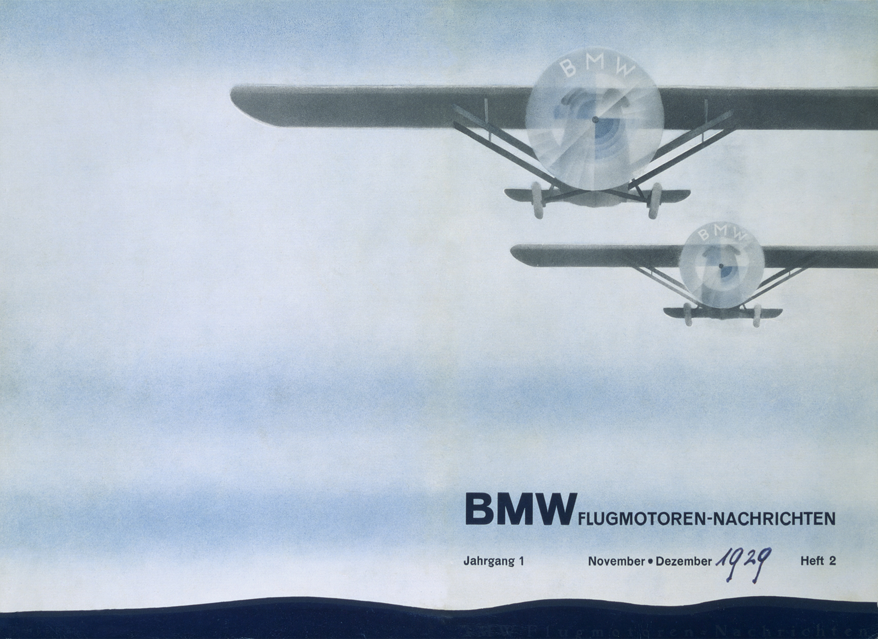 BMW Flugmotoren Werbeplakat