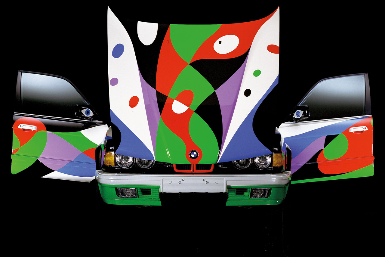 BMW 730i Art Car painted inspired by the landscape of Lanzarote