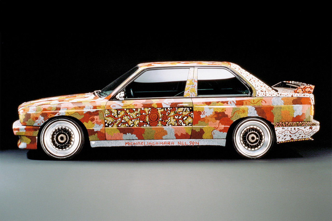 BMW M3 Group A Art Car painted  inspired by the australian landscape with natural colors